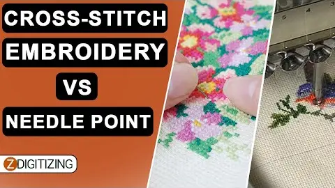 Video thumbnail: The Difference Between Cross Stitch, Embroidery and Needlepoint | Zdigitizing