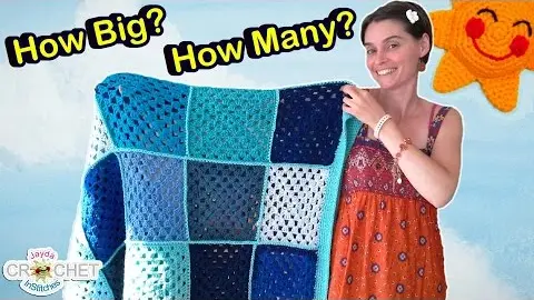Video thumbnail: How Many Granny Squares Do You Need For a Blanket?