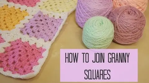Video thumbnail: CROCHET: How to join granny squares for beginners | Bella Coco