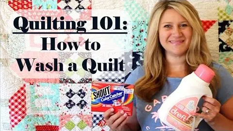Video thumbnail: Quilting 101 How to Wash a Quilt