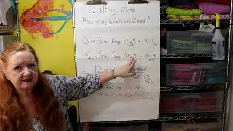 Video thumbnail: Quilting Math - How Many Blocks do I make?